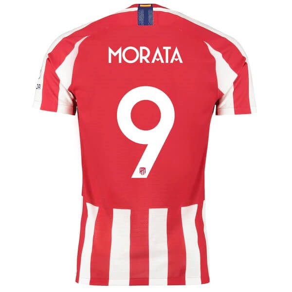 Tailandia Camiseta Atletico Madrid NO.9 Morata 1ª 2019-2020 Rojo